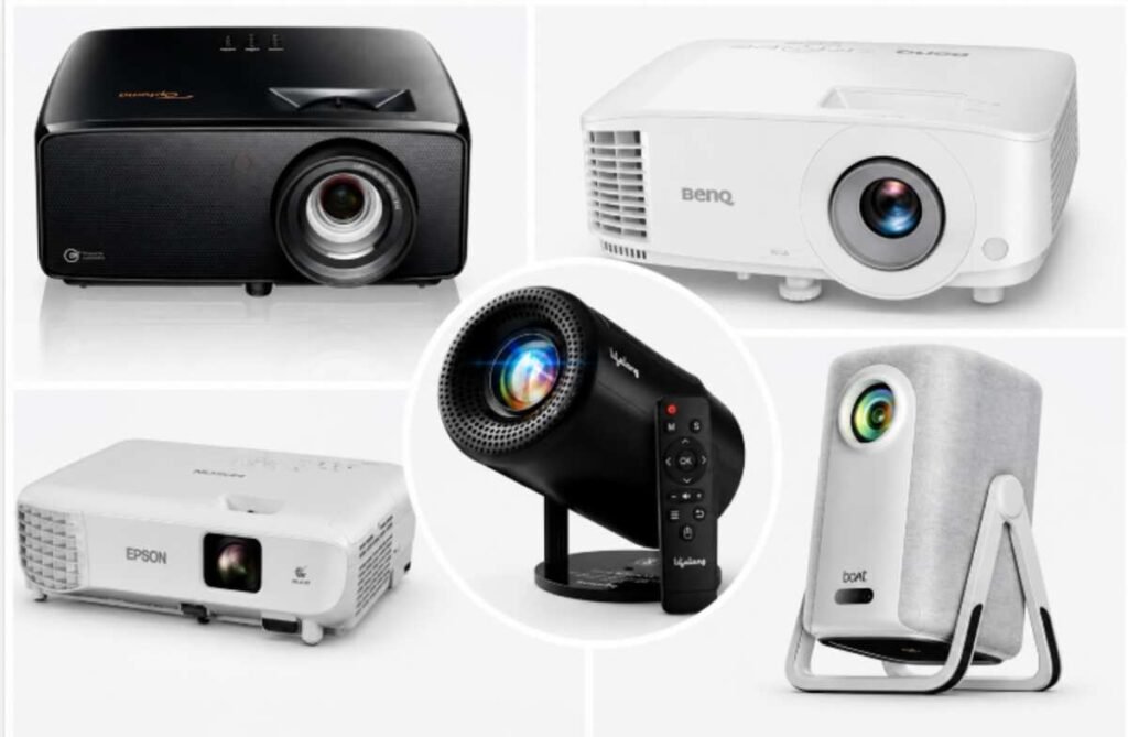 Best Projectors, Home Theatre Projector, 4K UHD Projector, Business Projector, Office Tech, Smart Projectors, Optoma Photon Beam PK52, BenQ MX560C, Epson EB-E12, Home Cinema Setup