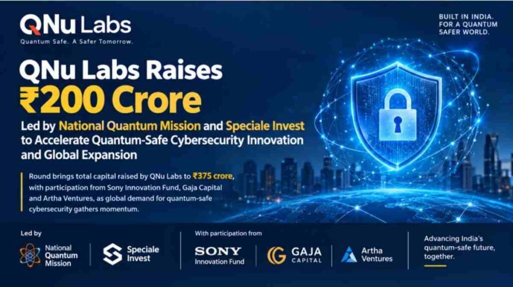 QNu Labs raises ₹200 crore in Series A1 funding for quantum-safe cybersecurity